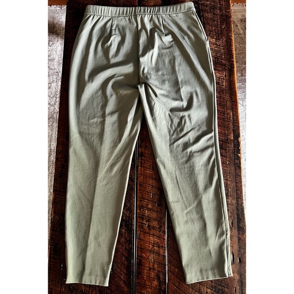 ST. JOHN Dami Dark Mint Green Womens Pull-on pants - Picture 9 of 16